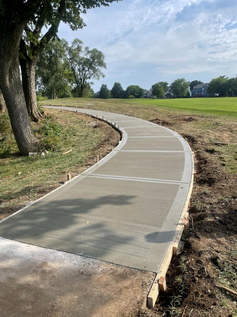 Golf Course Pathways — Commercial concrete project by Kansas Construction Services