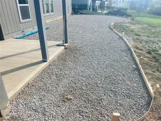Backyard Patio photo 4 of 7 - Residential concrete work by Kansas Construction Services