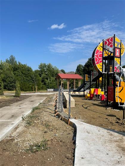 B&B Park Playground photo 2 of 2 - Park Development concrete work by Kansas Construction Services