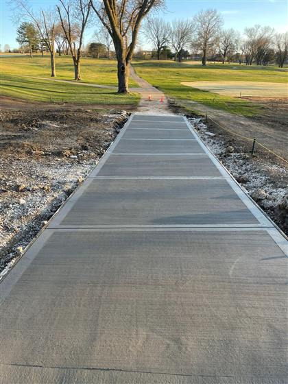 Golf Course Pathways photo 5 of 5 - Commercial concrete work by Kansas Construction Services