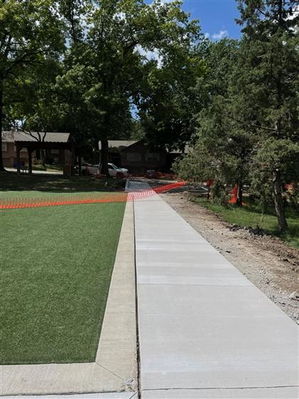 Kessler Park photo 3 of 6 - Park Development concrete work by Kansas Construction Services