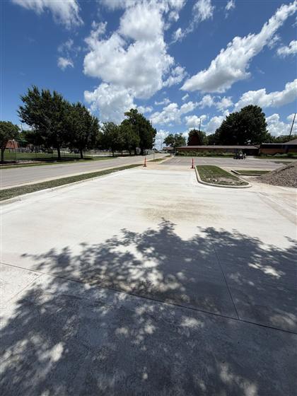 Redemption Church Parking Lot - Commercial concrete project by Kansas Construction Services