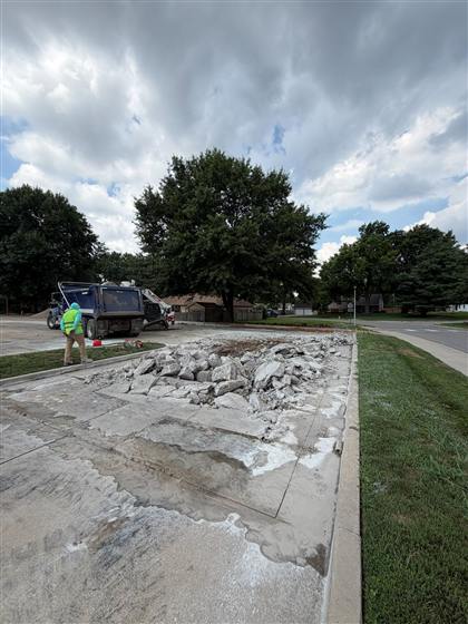 Redemption Church Parking Lot photo 2 of 5 - Commercial concrete work by Kansas Construction Services