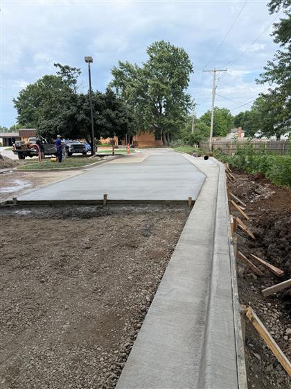 Redemption Church Parking Lot photo 3 of 5 - Commercial concrete work by Kansas Construction Services