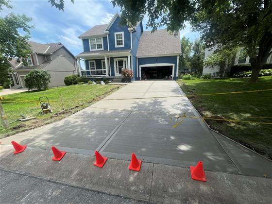 Residential Driveway photo 3 of 3 - Residential concrete work by Kansas Construction Services