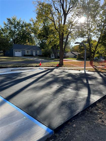 Robinson Park Court photo 4 of 6 - Post-Tension & Sports Surfacing concrete work by Kansas Construction Services