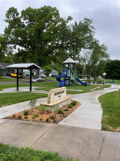Robinson Park Court photo 5 of 6 - Post-Tension & Sports Surfacing concrete work by Kansas Construction Services