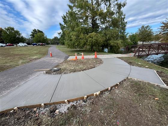 Trail Work & Memorial Pad photo 4 of 11 - Park Development concrete work by Kansas Construction Services