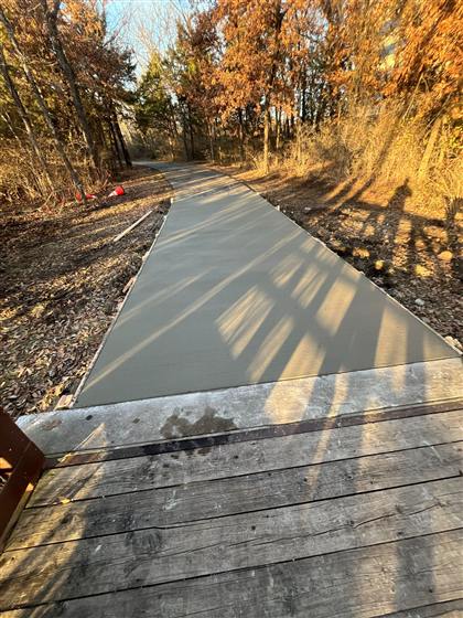Trail Work & Memorial Pad photo 5 of 11 - Park Development concrete work by Kansas Construction Services