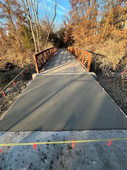 Trail Work & Memorial Pad photo 6 of 11 - Park Development concrete work by Kansas Construction Services