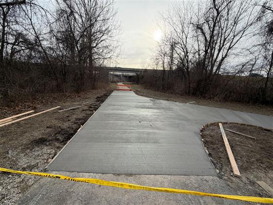 Trail Work & Memorial Pad photo 9 of 11 - Park Development concrete work by Kansas Construction Services